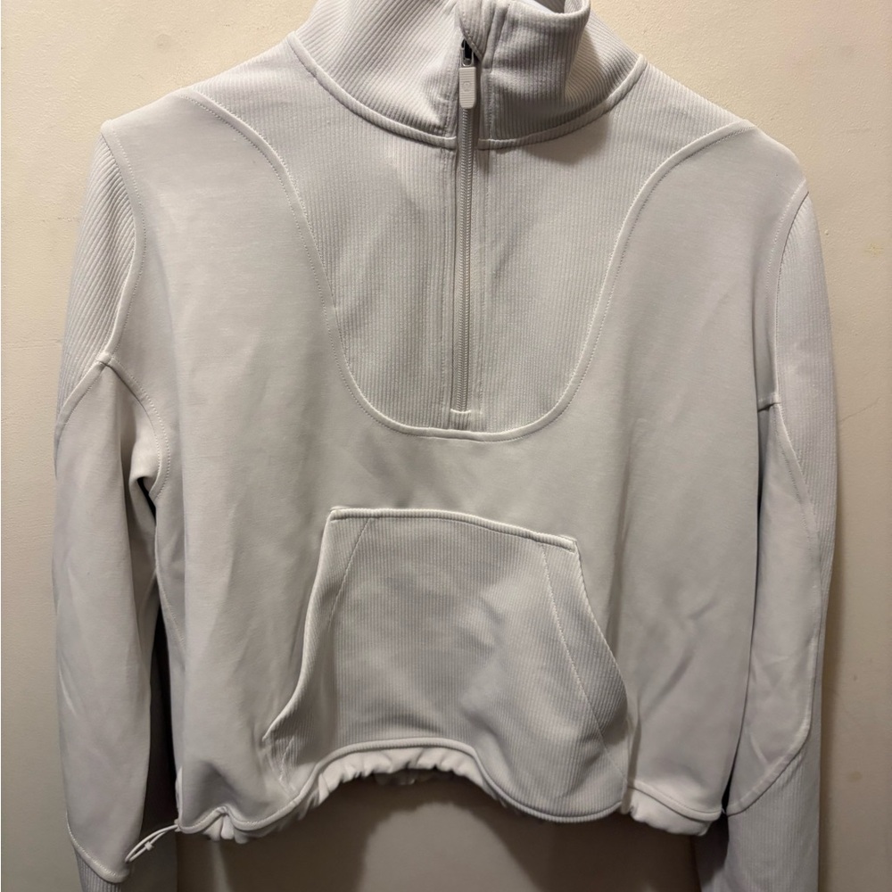 Lululemon brushed Softsteme half-zip pullover whi… - image 5